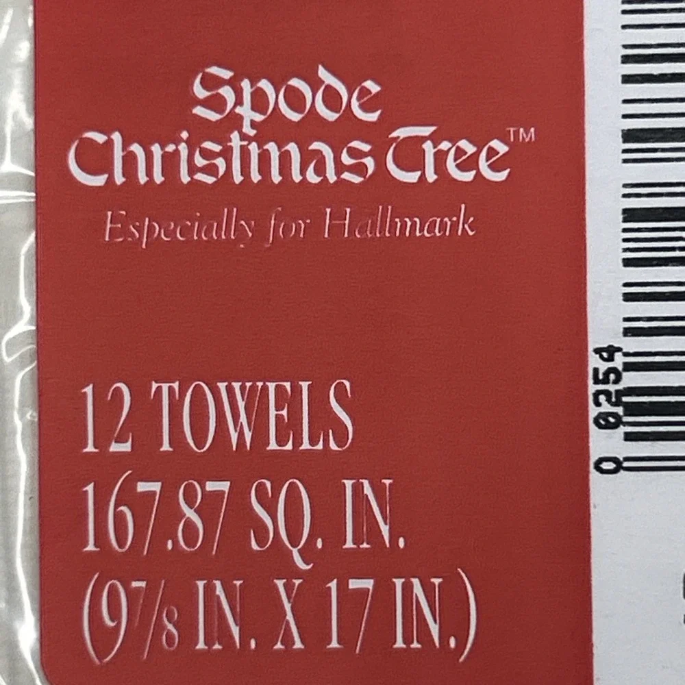 2 Packs Hallmark Guest Towels Spode Christmas Tree 2 Ply Facial Tissue VTG USA